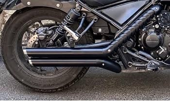 最新商品　ホンダ レブル250 500 マフラー Gem classic V2 レブル250 500 マフラー Gem classic V2 2本出し - メルカリ